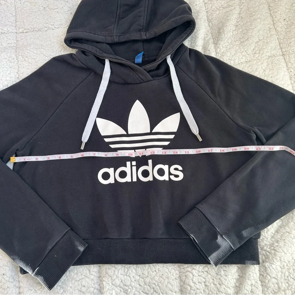 Adidas Black Hoodie with White Logo - Picture 6 of 11